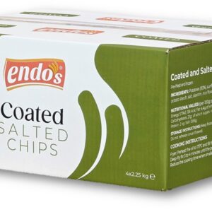 COATED & SALTED ENDO CHIPS 9x9 CUT 4x 2.25 Kg
