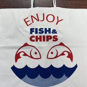 FISH AND CHIPS  WHITE LARGE PAPER BAGS (1 x 100 pcs) 28x16x30