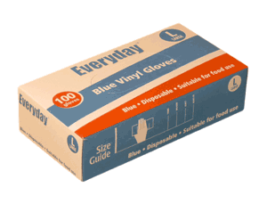 GLOVES LARGE BLACK   1x 100 pcs LARGE