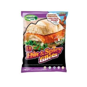 MEADOWVALE HOT & SPICY  ZINGER  FILLETS  1 x 18 x 110g