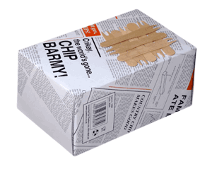 SMALL WOODEN  CHIP FORKS    1 x 1000 PCS   (FISH & CHIPS)