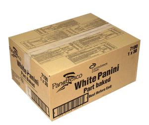 WHITE PANINI PART BAKED  55 x 125g   19599
